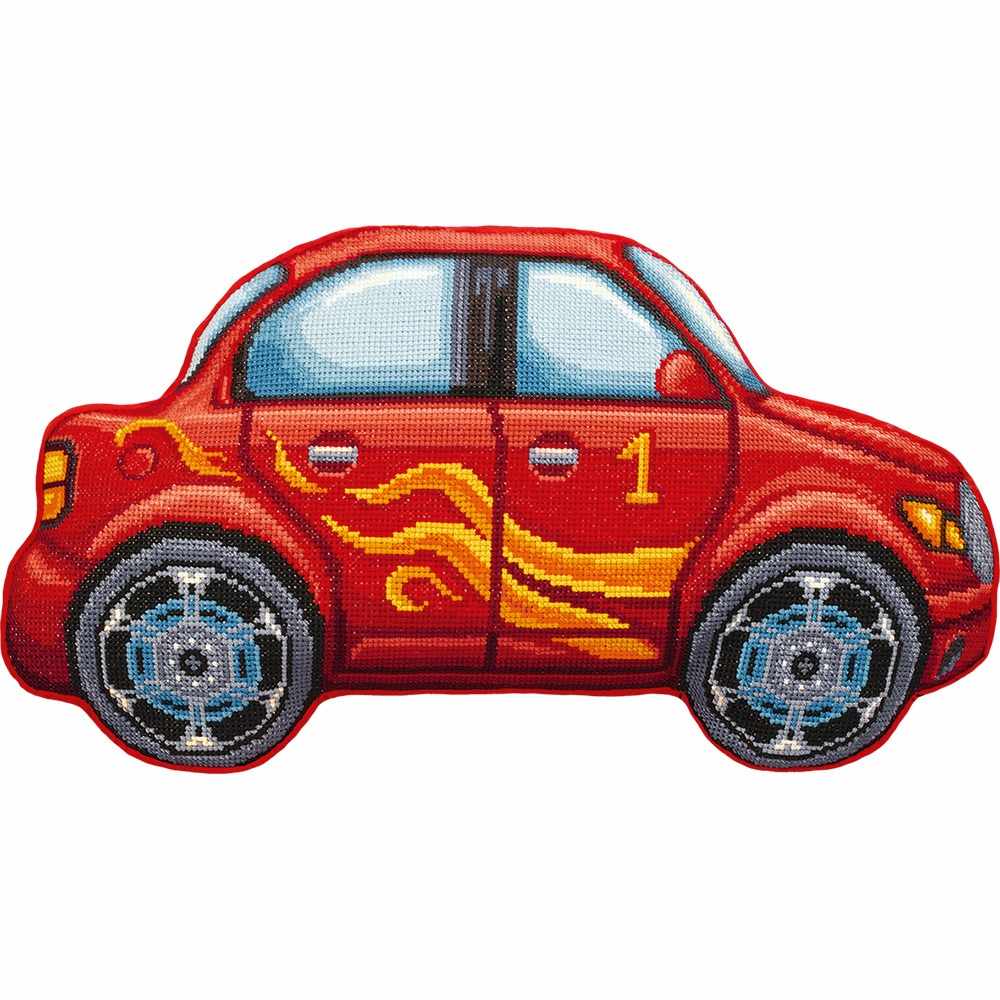 Red Car Pillow